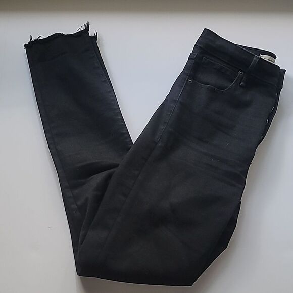 Abercrombie & Fitch Jeans 26/2L Black The Super Skinny Ankle High Rise Denim - Picture 1 of 6